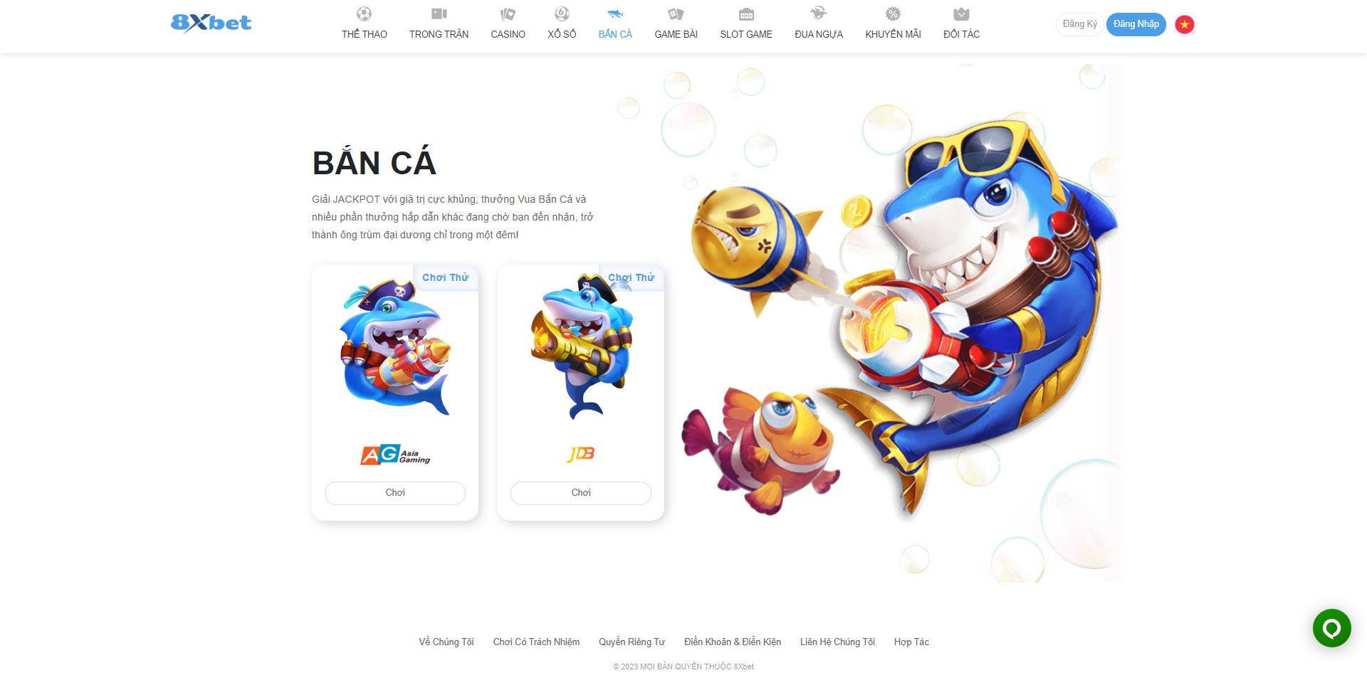 Game bắn cá tại 8XBET