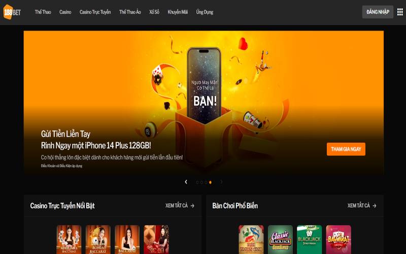 Cập nhật link vào 188BET