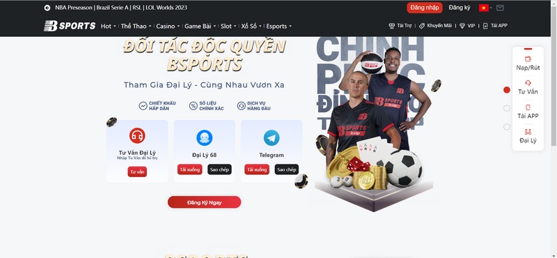 Trở thành đối tác của Bsport để nhận hoa hồng cực khủng